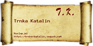 Trnka Katalin névjegykártya