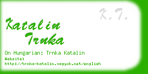 katalin trnka business card